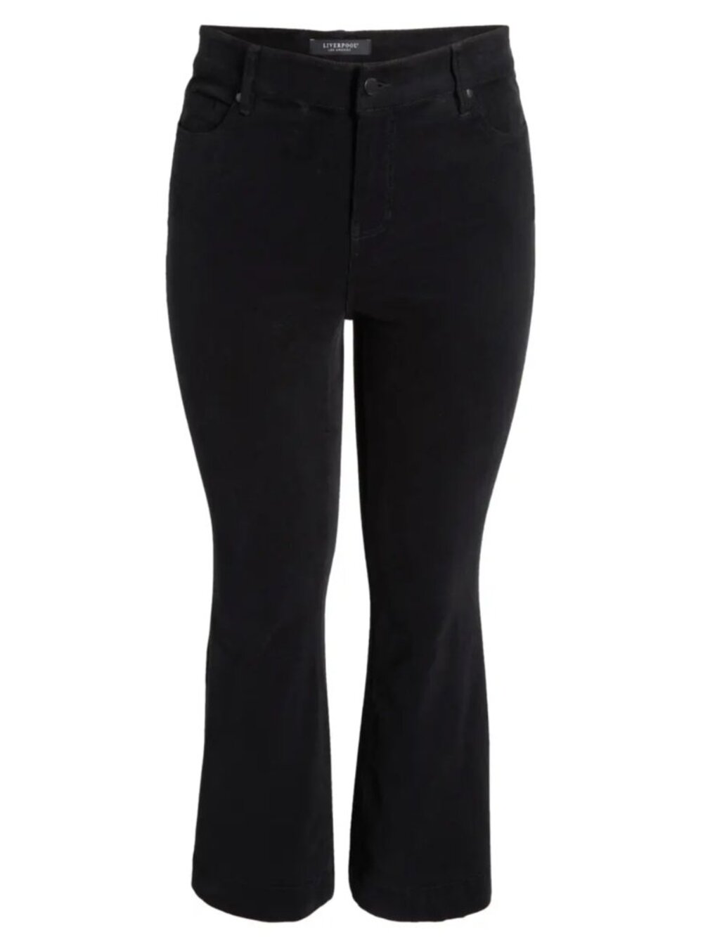 Liverpool Hannah Corduroy Flare Pants in Black - Size 10/30